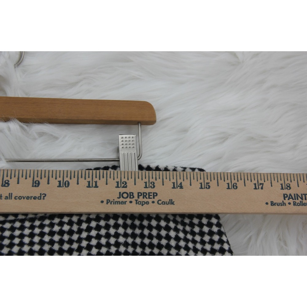 Talbots Petite Womens Black White Houndstooth Check Lined Skirt 8P Classic Old $ - Picture 3 of 12